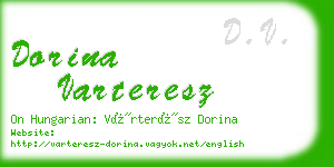 dorina varteresz business card